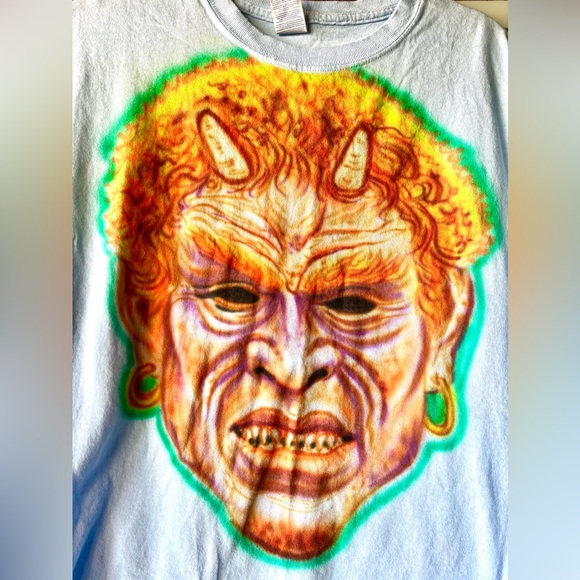 New Airbrushed Devil Calibos Tee Shirt XL - Picture 2 of 5